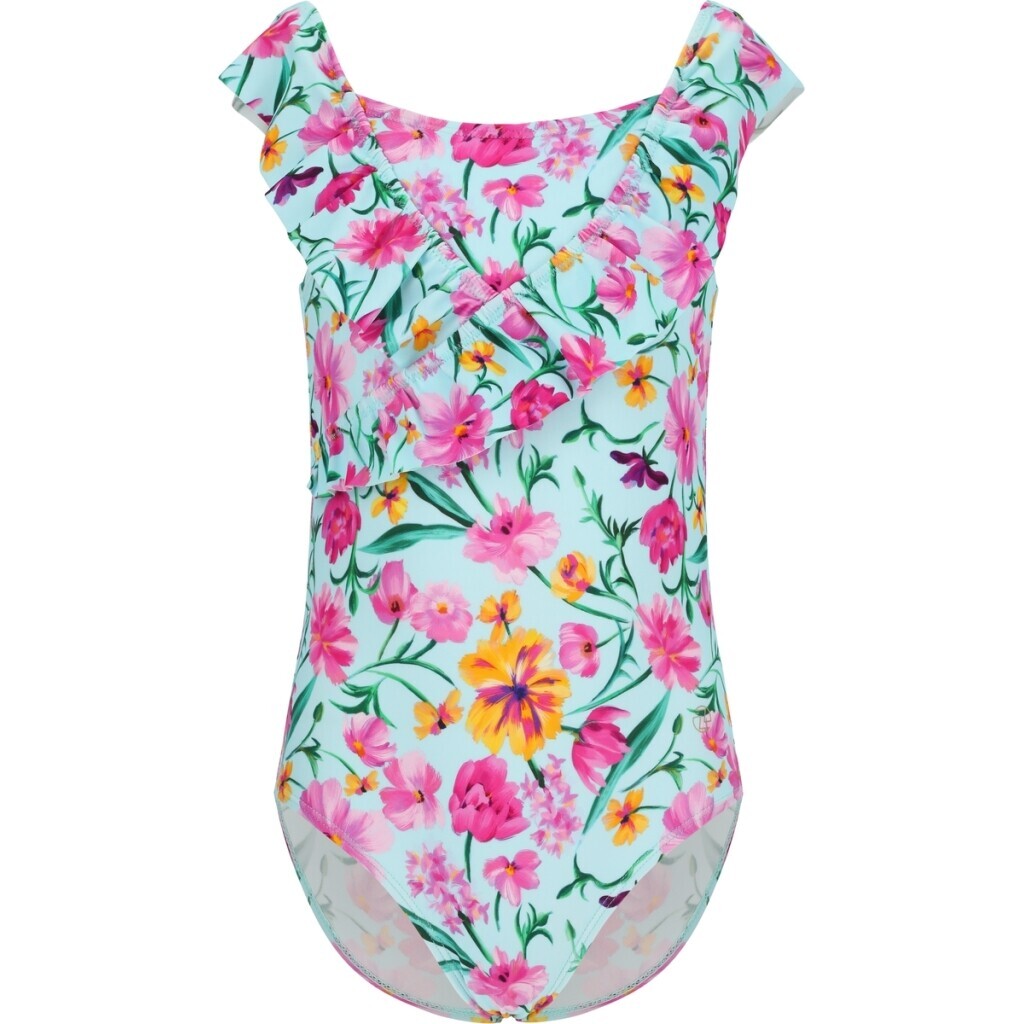 Dievčenské jednodielne plavky ZigZag Tropical