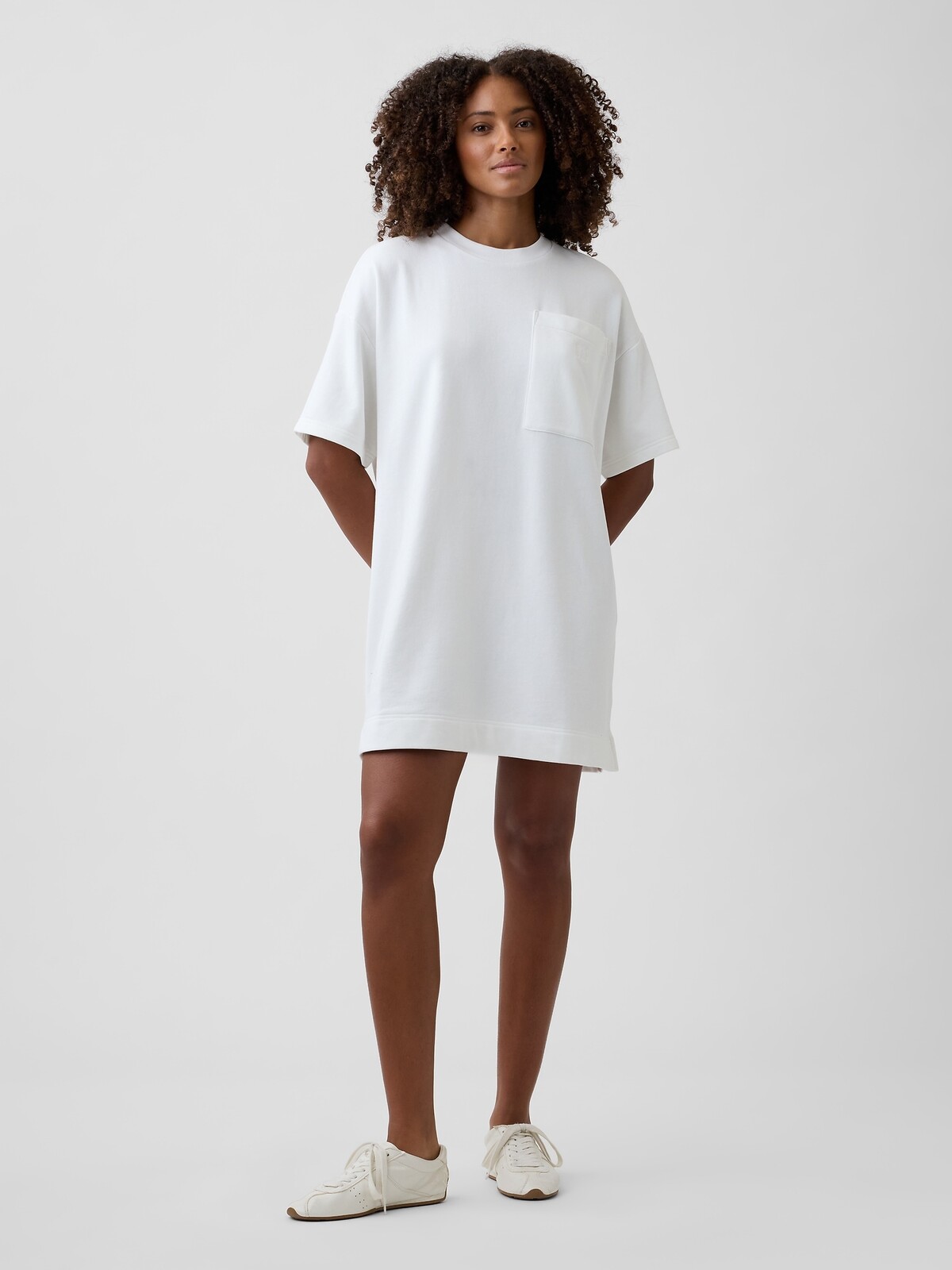 GAP Oversize mikinové šaty s logom