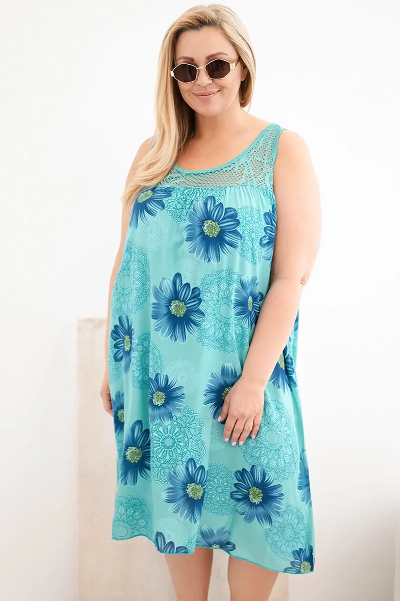 Kesi Włoski kvetované šaty Plus Size