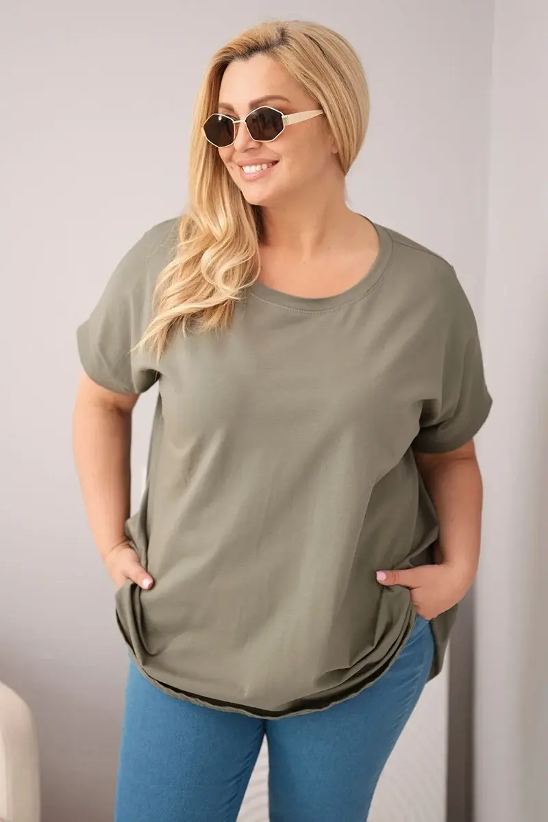 Kesi nadrozmerná dámska blúzka khaki