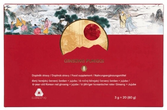 Elementiq ginseng punggi korejský 6letý ženšen s jujubou