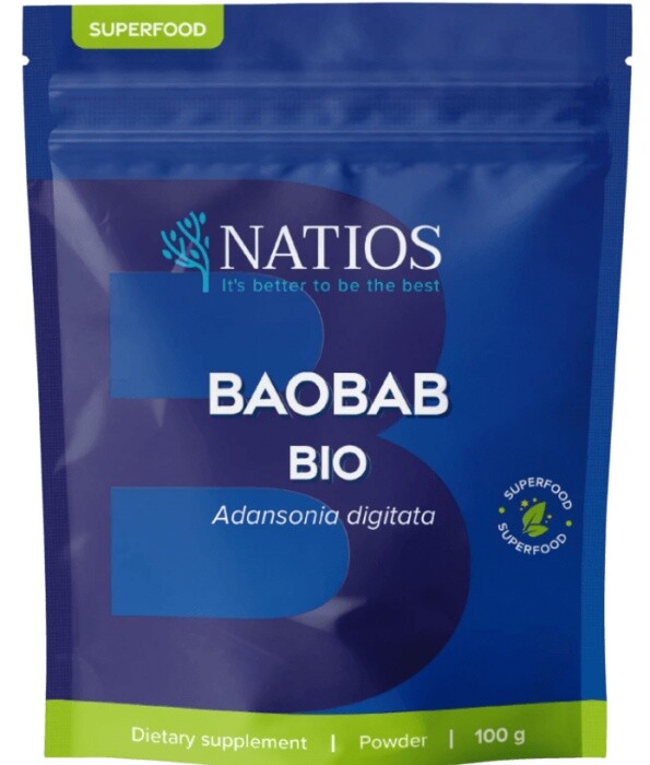 Natios baobab bio prášek 100 g