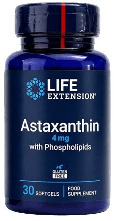 Life extension astaxanthin s fosfolipidy 4 mg 30 softgel kapslí
