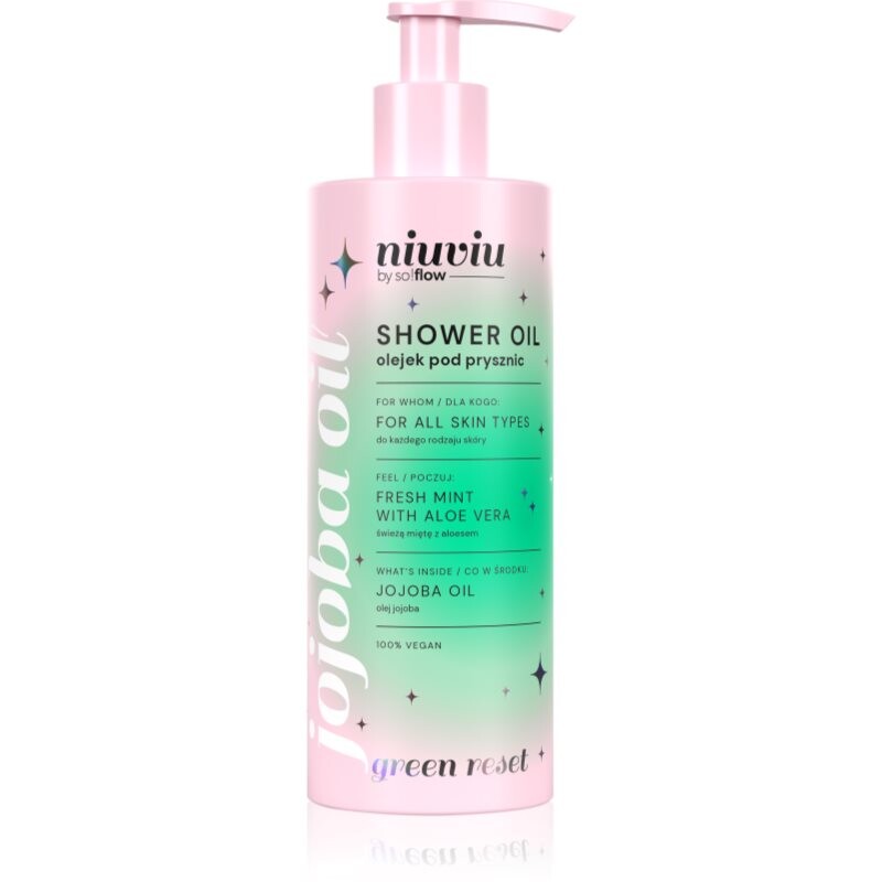 so!flow Shower Oil Fresh Mint With Aloe Vera osviežujúci sprchový olej 300 ml