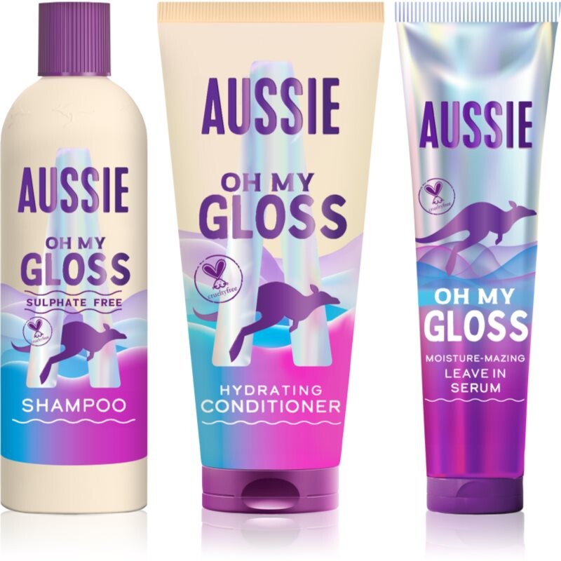 Aussie Oh My Gloss Gift Box darčeková sada pre hydratáciu a lesk