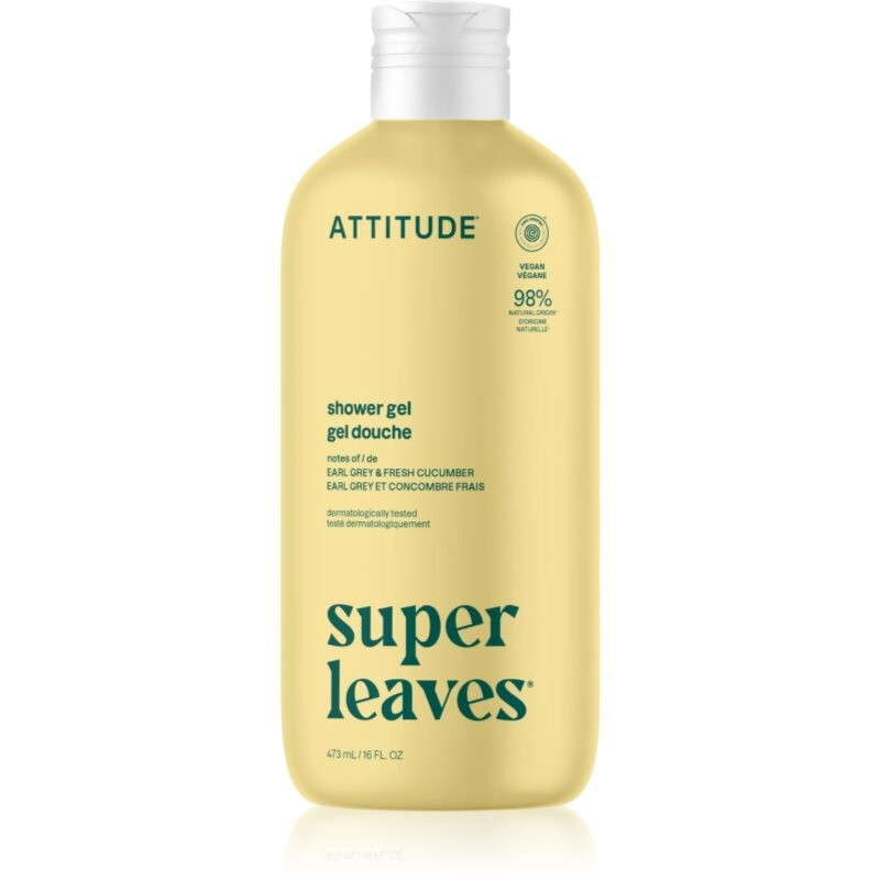 Attitude Super Leaves Earl Grey & Fresh Cucumber sprchový gél 473 ml