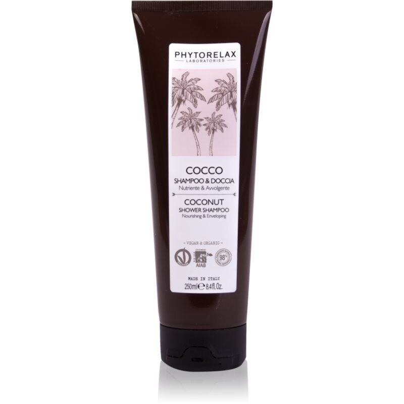 Phytorelax Laboratories Coconut sprchový gél a šampón 2 v 1 250 ml