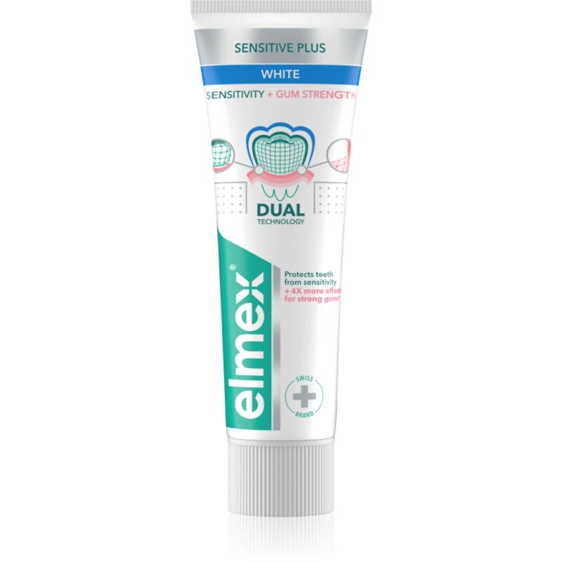 Elmex Sensitivity + Gum Strenght Whitening zubná pasta pre citlivé zuby 75 ml