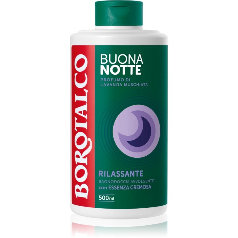 Borotalco Good Night Relaxing sprchový gél pre pokojný spánok vône Musk Lavender 500 ml