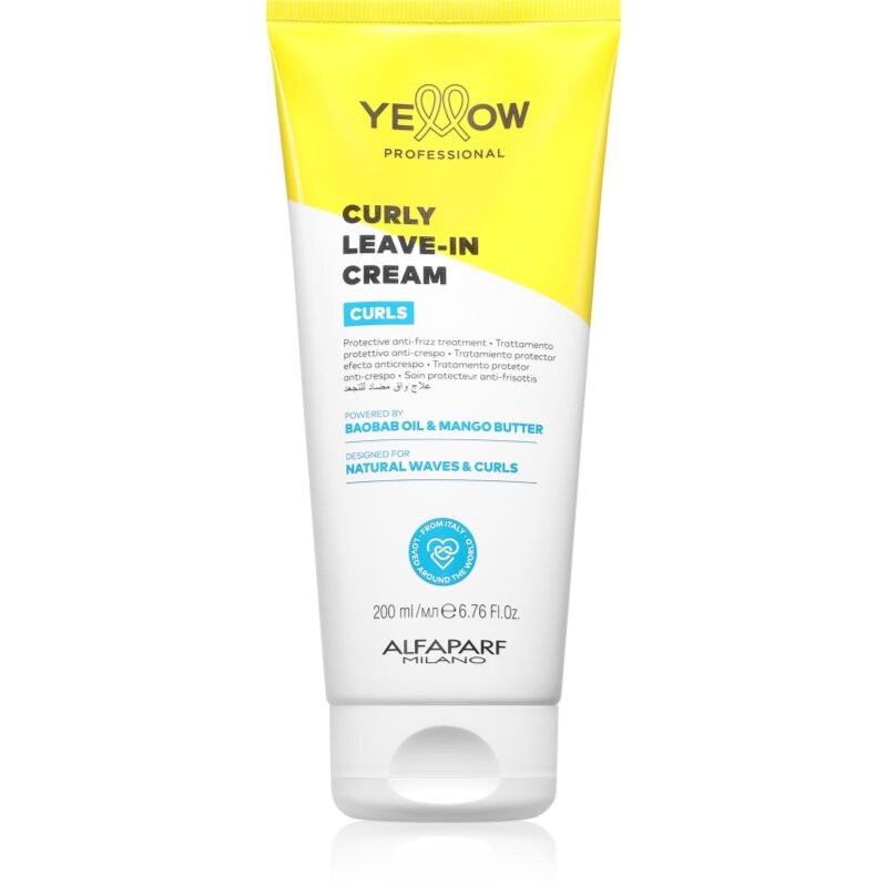 Yellow Professional Curls Curly Leave-in Cream bezoplachový krém pre vlnité a kučeravé vlasy 200 ml