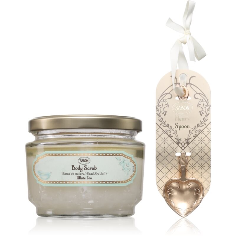 Sabon White Tea telový peeling 320 ml