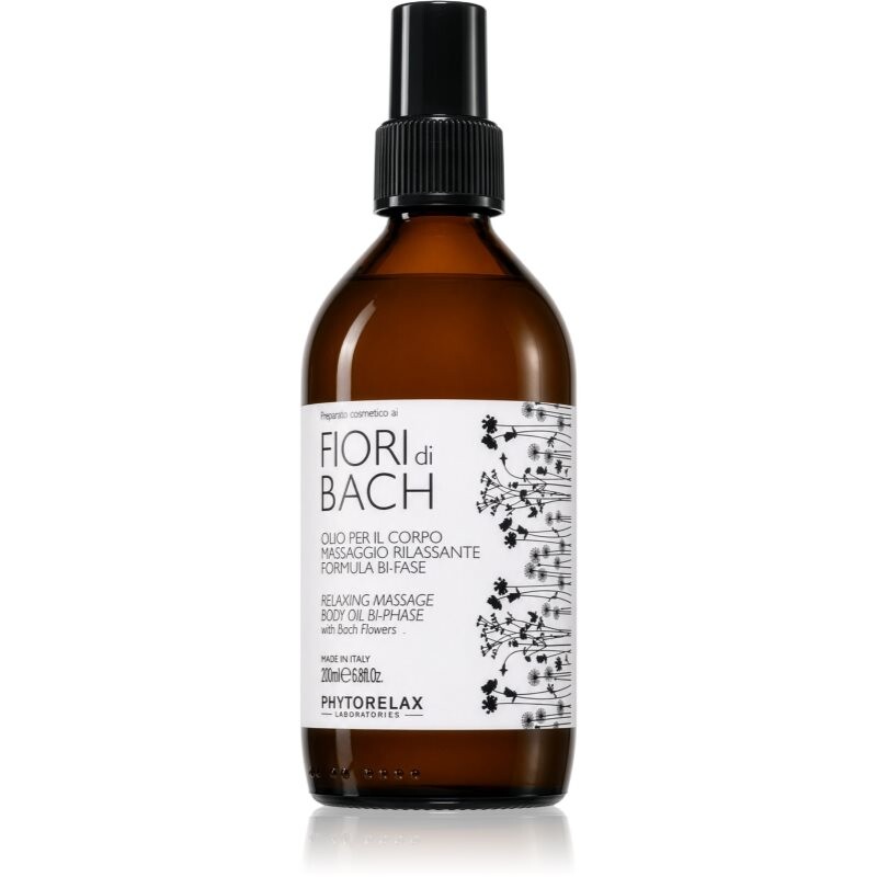 Phytorelax Laboratories Fiori di Bach relaxačný masážny olej 200 ml