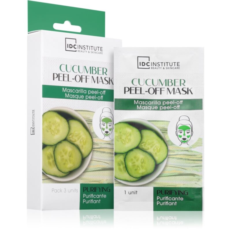 IDC Institute Cucumber zlupovacia maska na tvár 3x8 g