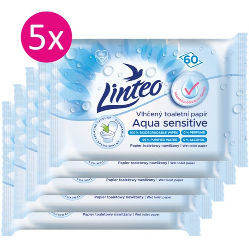 Linteo Aqua Sensitive vlhčený toaletný papier