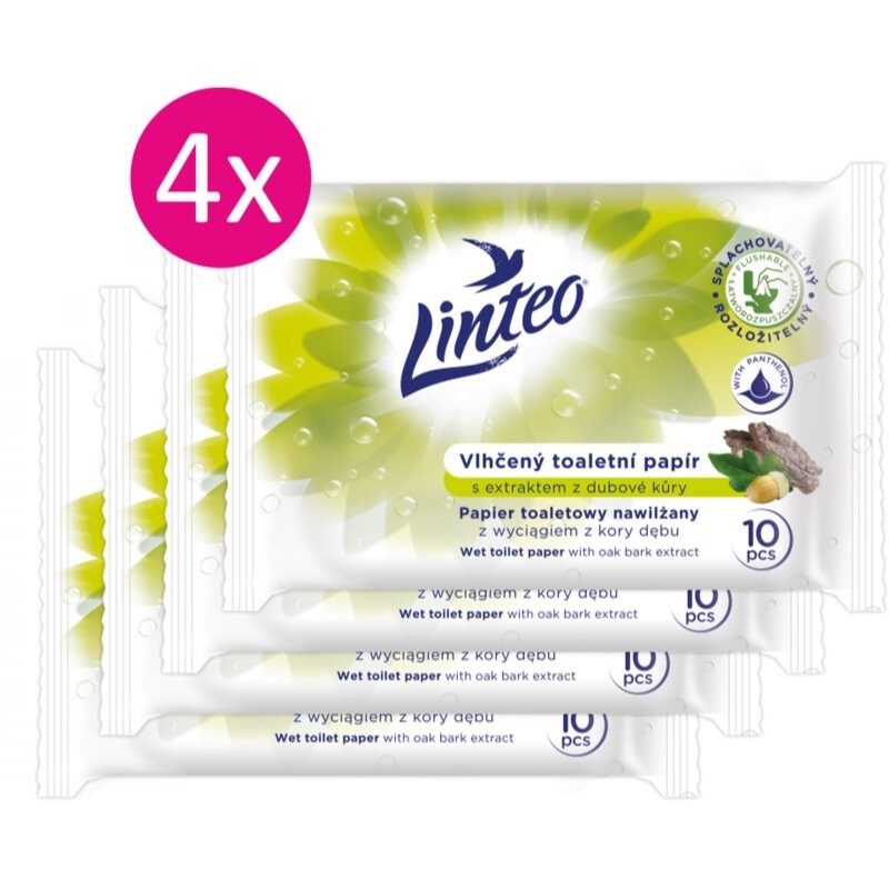 Linteo Wet Toilet Paper vlhčený toaletný papier 10x4 ks
