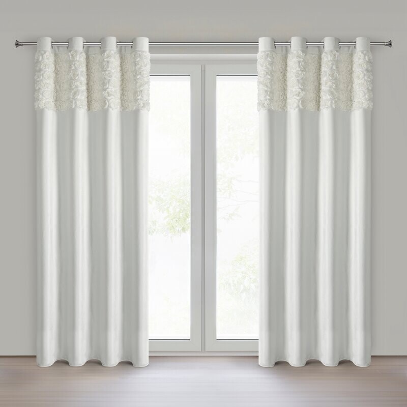 ArtFir Záves ROSES 13 K | krémová 140 x 250 cm