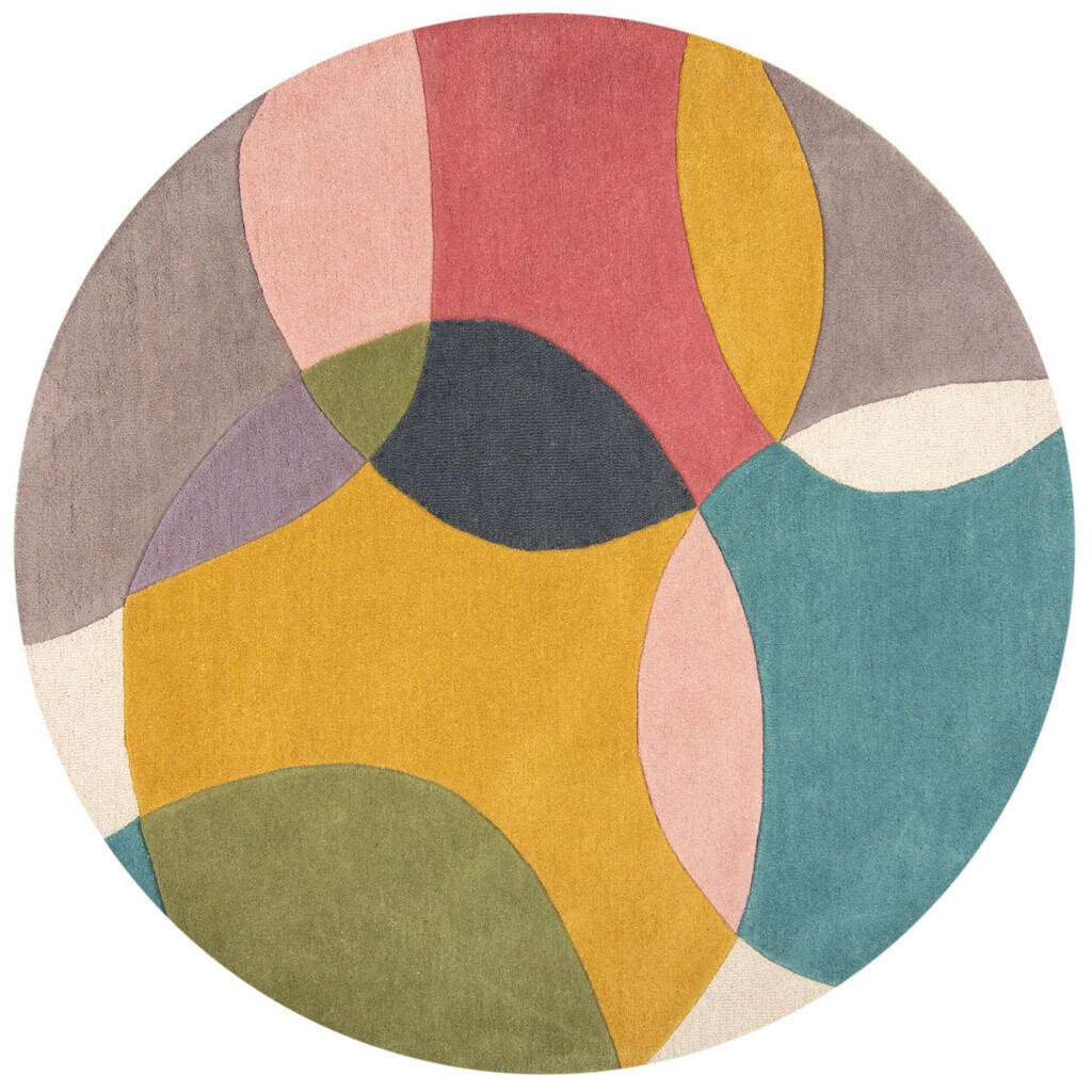 Flair Rugs VLNENÝ KOBEREC, 160/160 cm viacfarebná