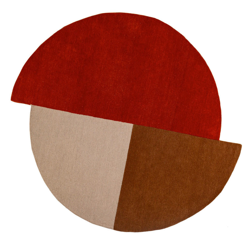 Flair Rugs VLNENÝ KOBEREC, 200/200 cm hrdzavá