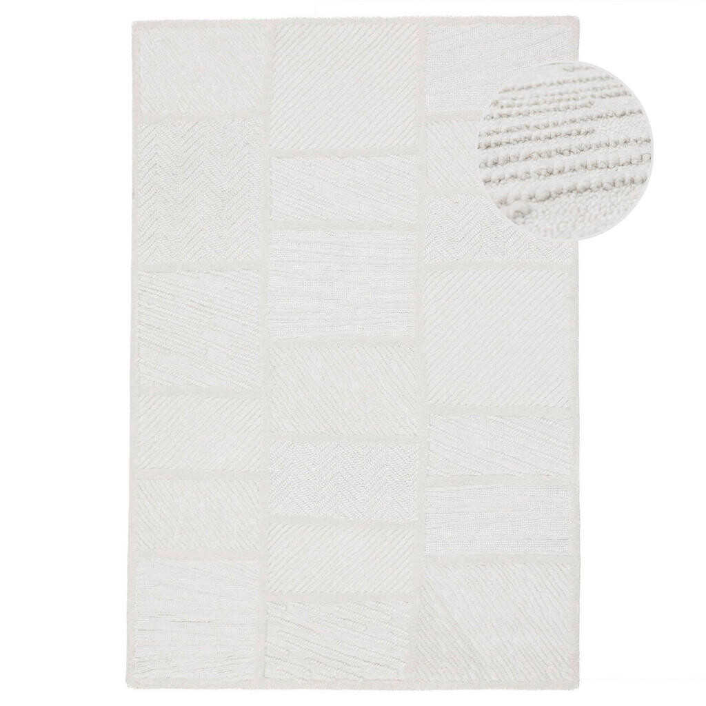 Flair Rugs VLNENÝ KOBEREC, 200/300 cm biela