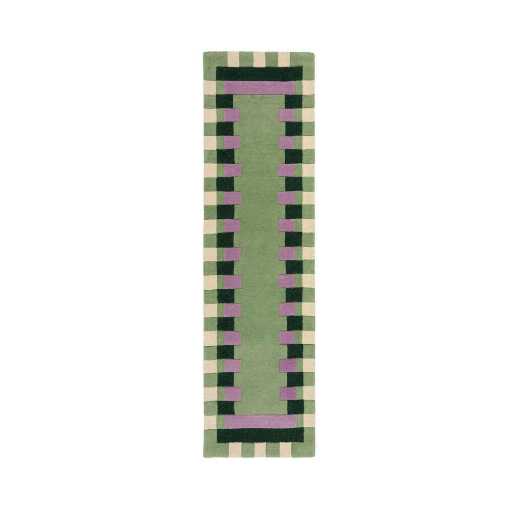Flair Rugs BEHÚŇ, 60/230 cm, zelená, lila