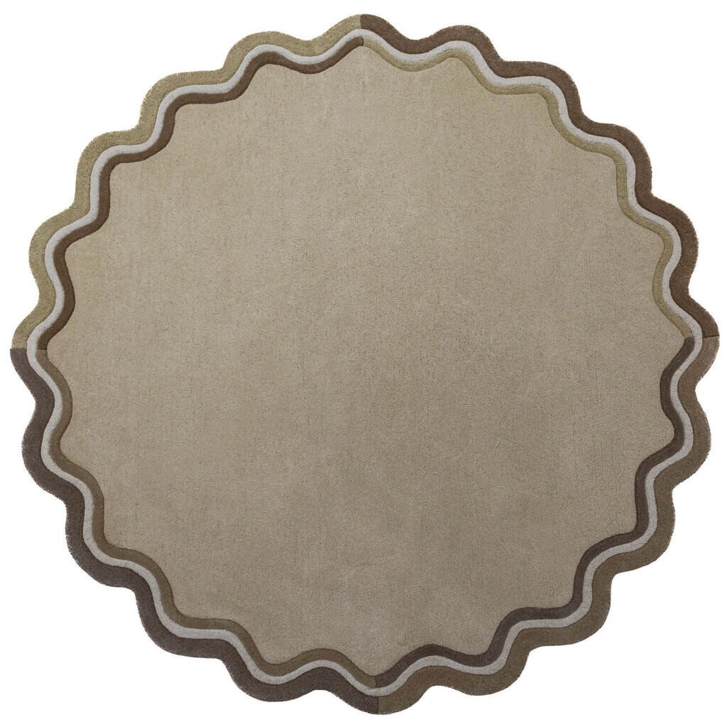 Flair Rugs VLNENÝ KOBEREC, 180/180 cm prírodná farba