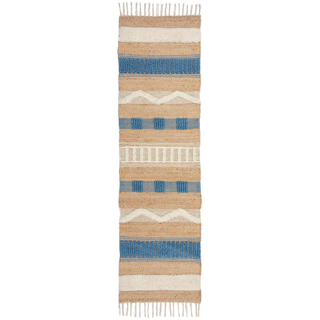 Flair Rugs BEHÚŇ, 60/230 cm, modrá, prírodná farba