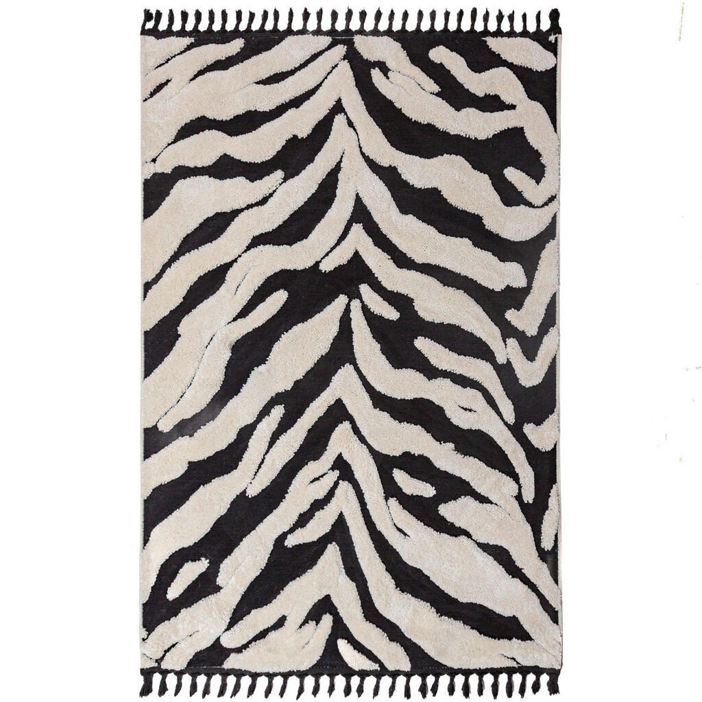 Flair Rugs KOBEREC S VYSOKÝM VLASOM, 133/190 cm čierna