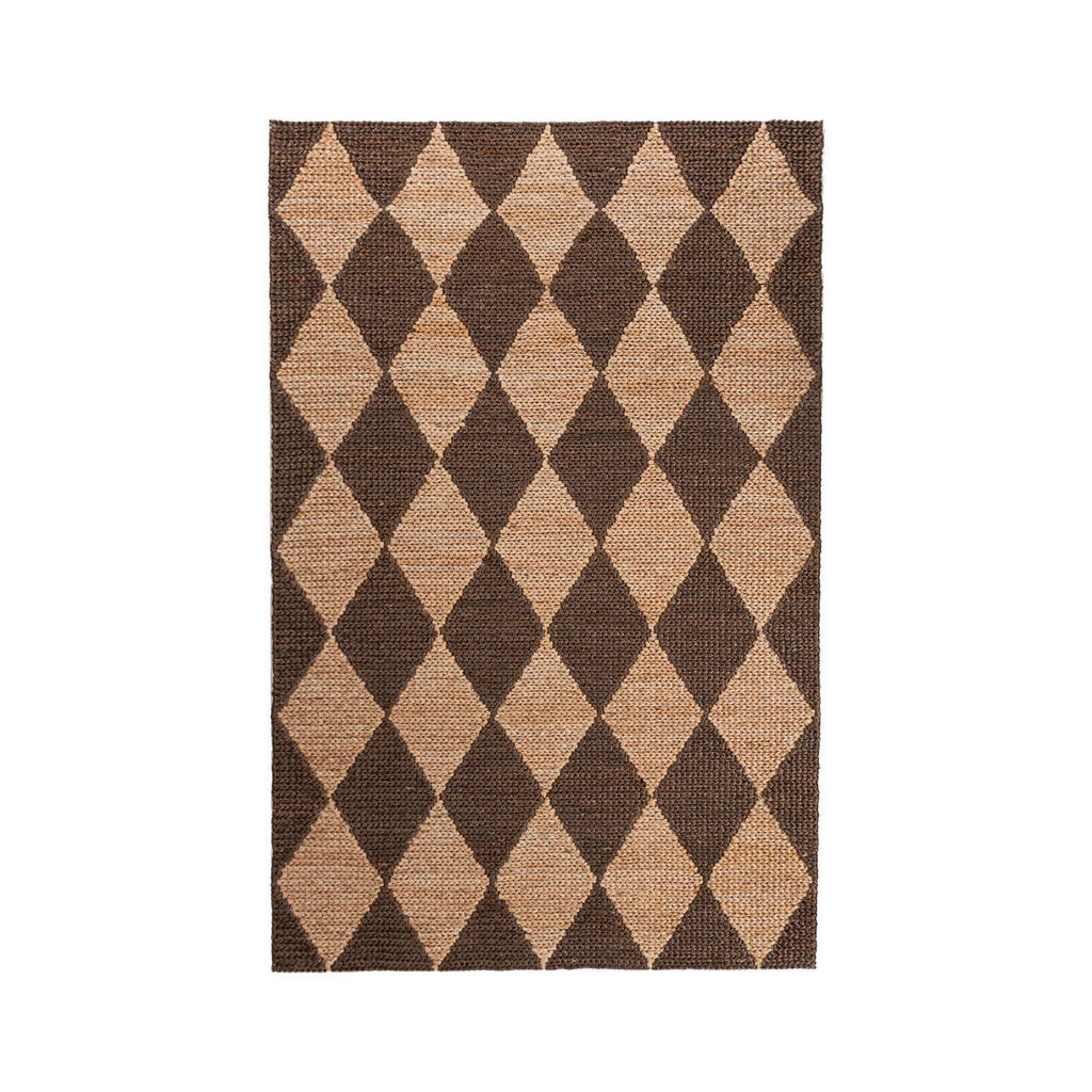 Flair Rugs RUČNE TKANÝ KOBEREC, 120/170 cm tmavohnedá