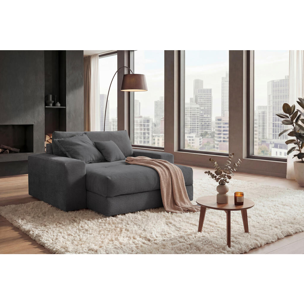 Livetastic XXL KRESLO, textil, antracitová