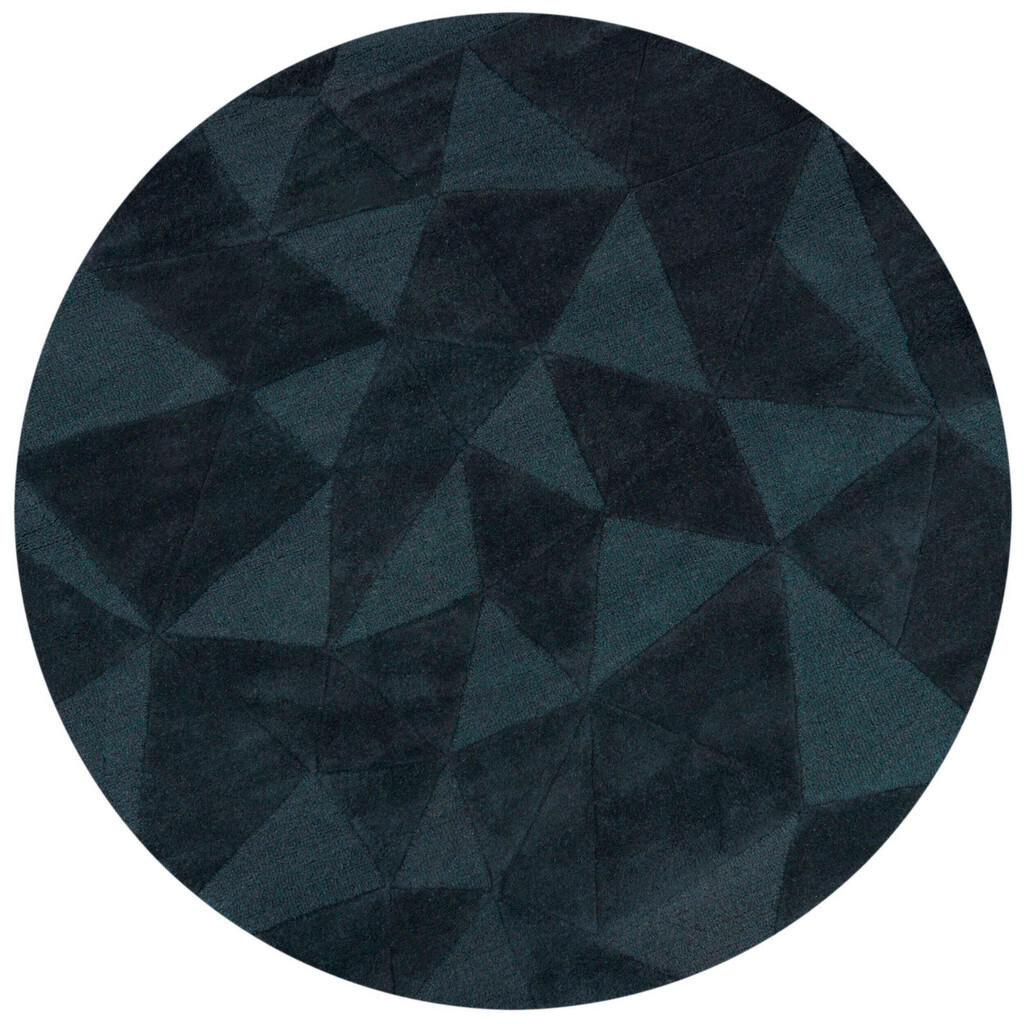 Flair Rugs VLNENÝ KOBEREC, 160/160 cm modrá