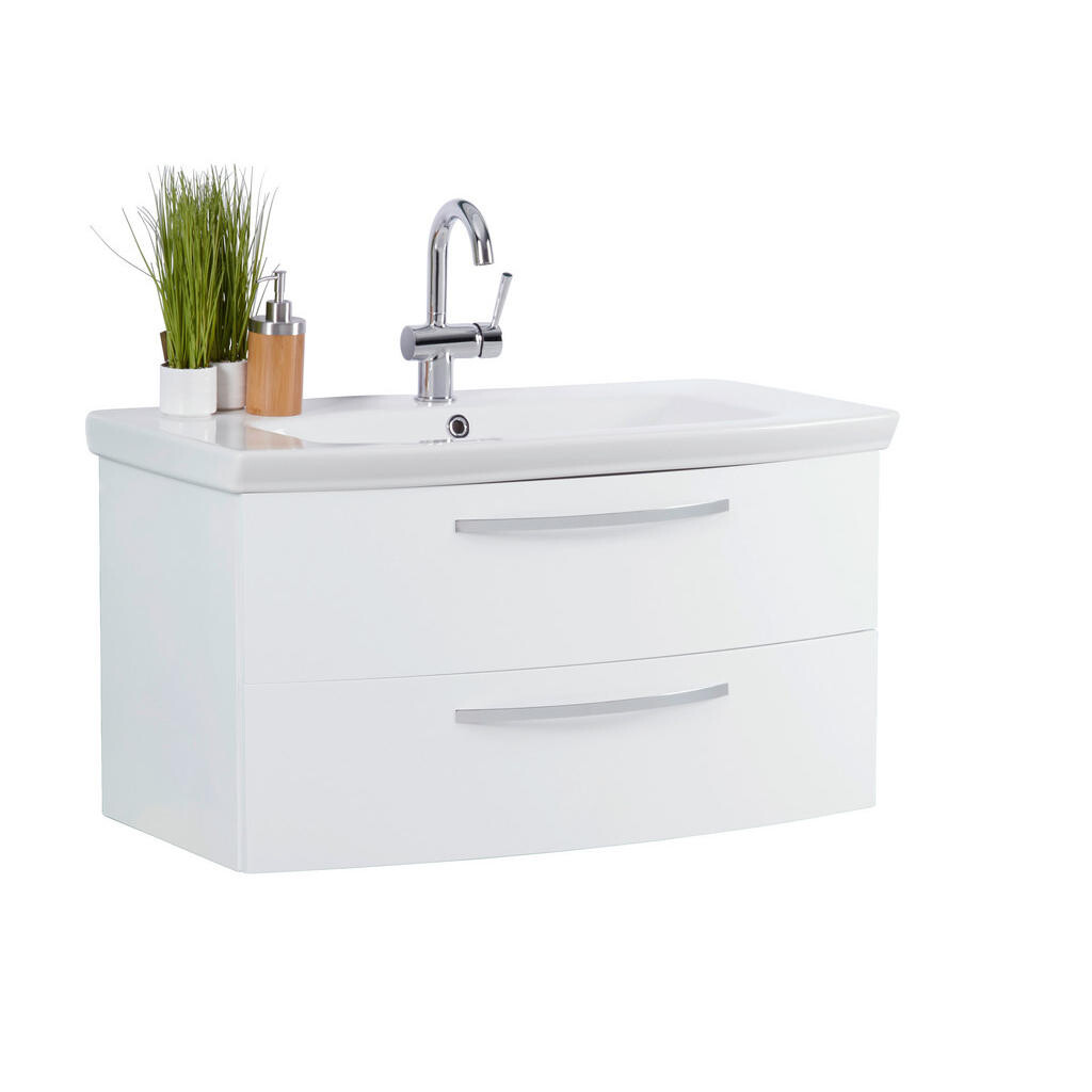 Stylife SKRINKA S UMÝVADLOM, biela, biela, 90/50/50 cm
