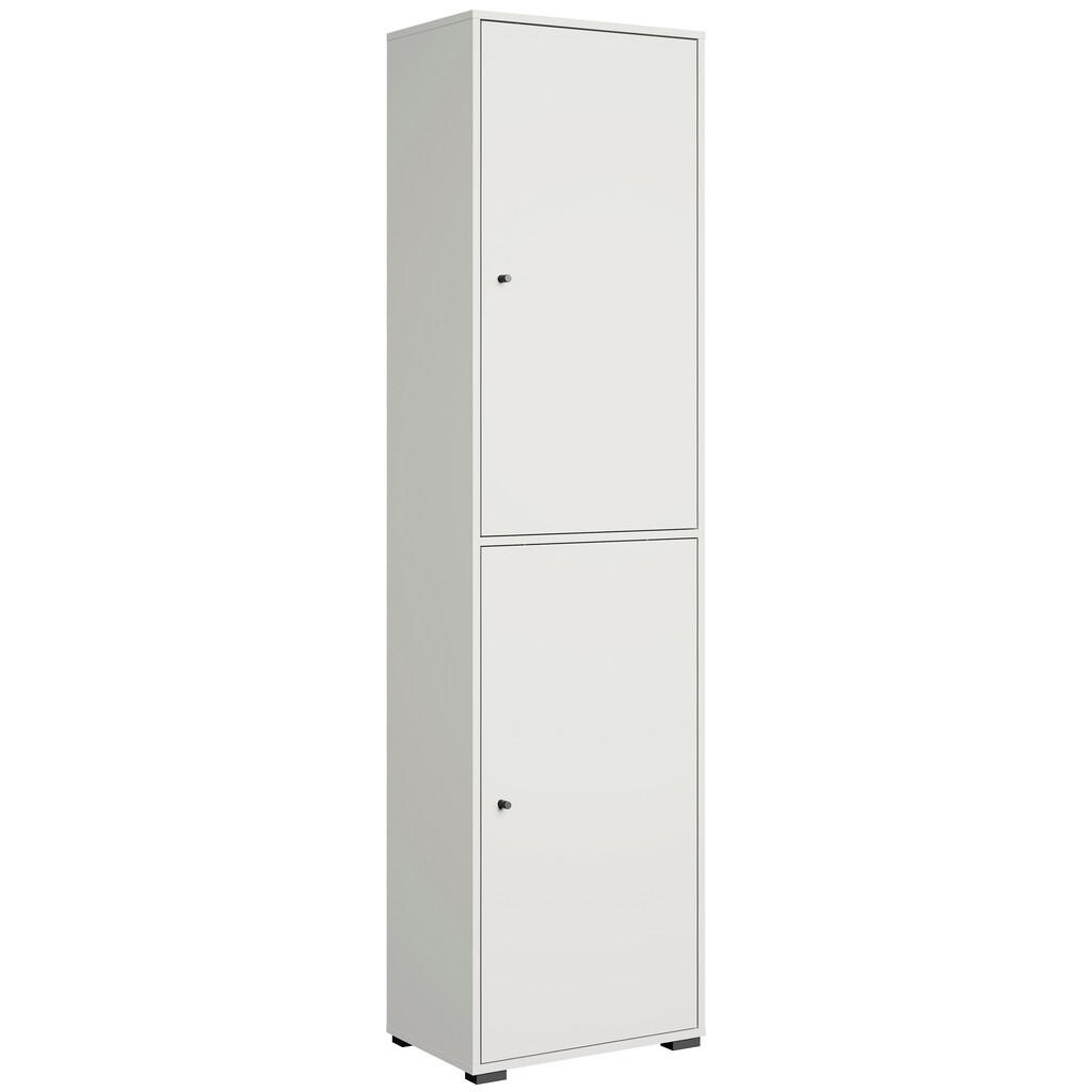 P & B SKRINKA NA TOPÁNKY, biela, 50/190/33 cm