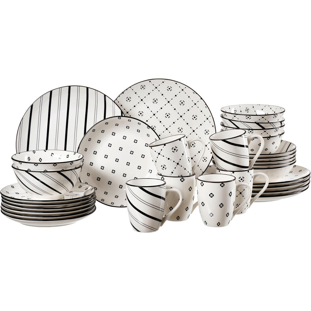 Ritzenhoff Breker KOMBINOVANÝ SERVIS 30-dielne, porcelán keramika