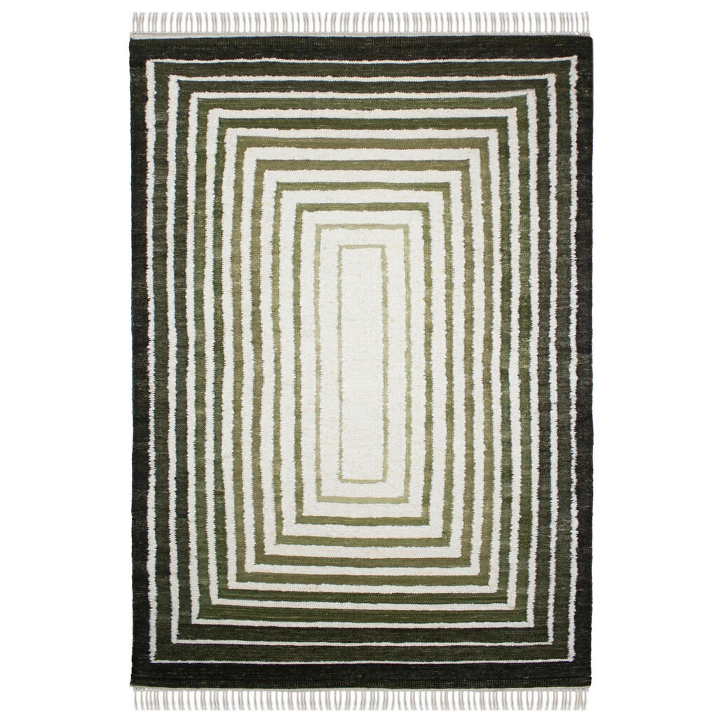 Flair Rugs RUČNE TKANÝ KOBEREC, 160/230 cm zelená