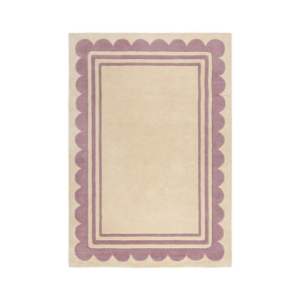 Flair Rugs RUČNE TKANÝ KOBEREC, 160/230 cm lila, béžová