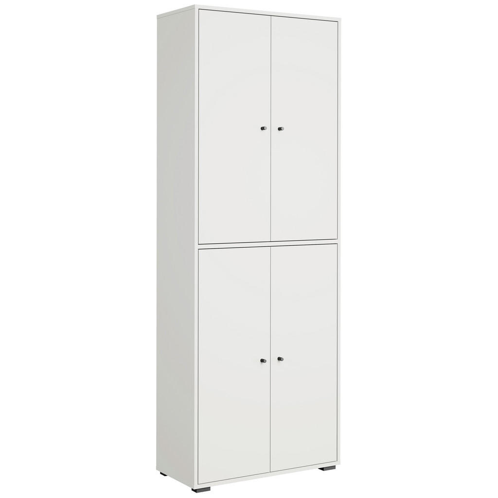 P & B SKRINKA NA TOPÁNKY, biela, 70/190/33 cm