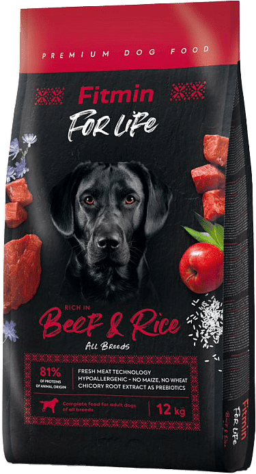 Fitmin Dog For Life Beef & Rice  - 12 kg