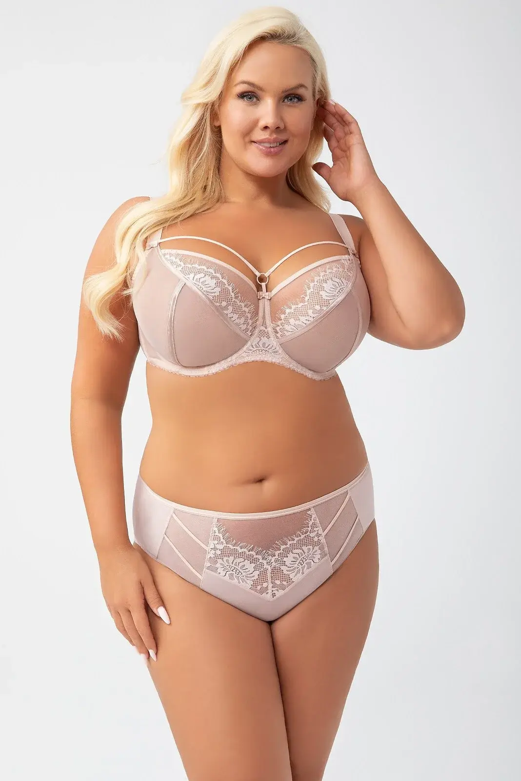 Mäkká dámska podprsenka soft Gorsenia K 496 Paradise Béžová Béžová 85L