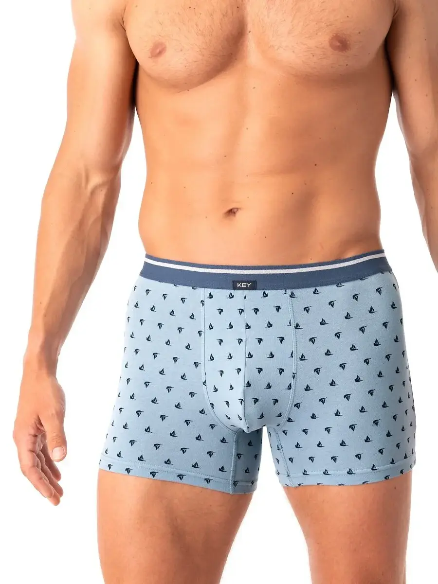 Boxerky Key MXH 846 A25 M-2XL Modrá XXL