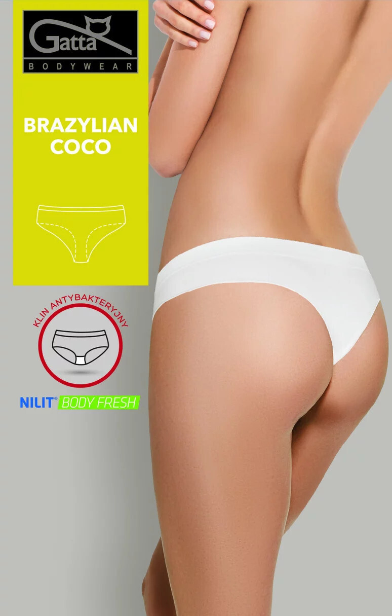 Dámske brazílske nohavičky COCO - Gatta M bílá