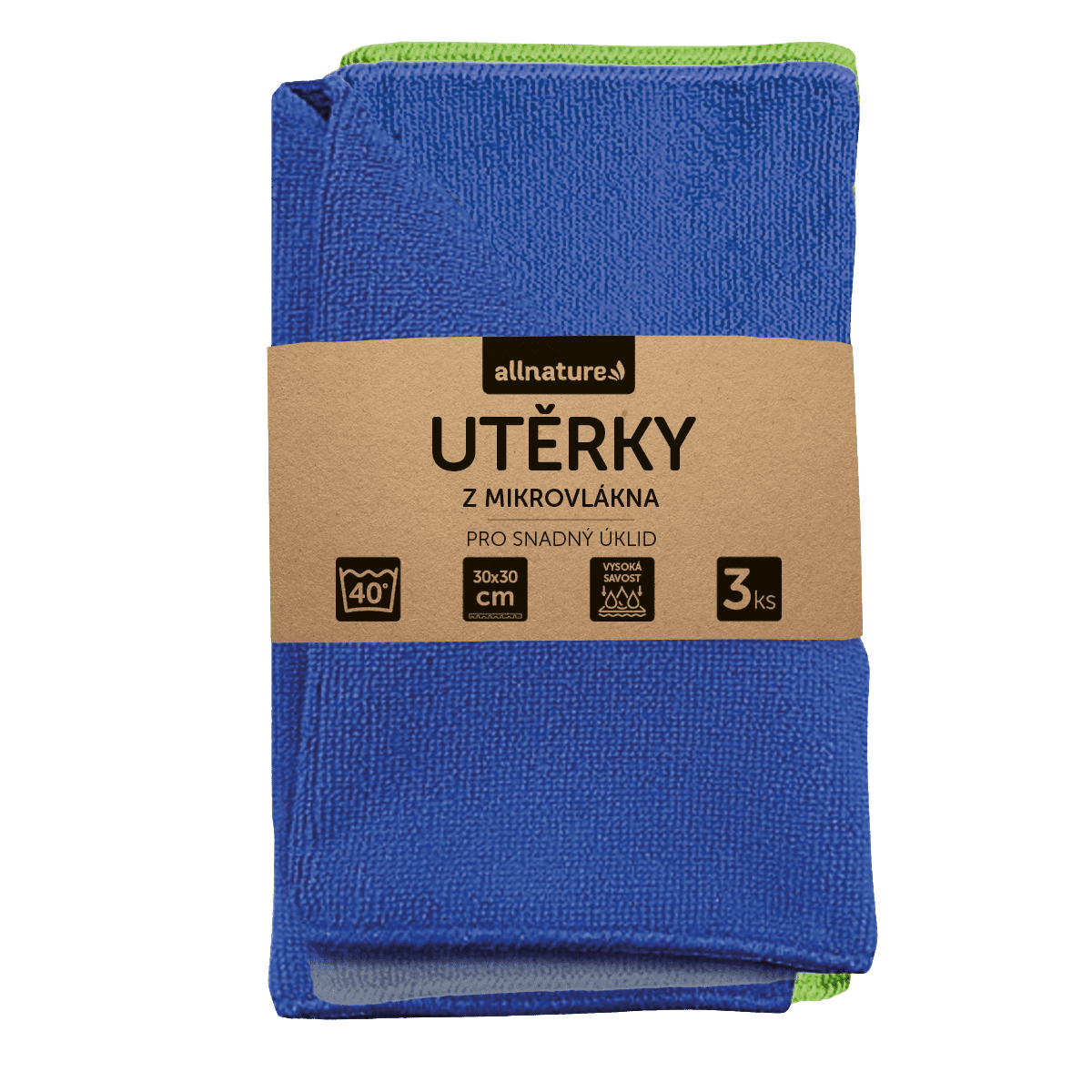 ALLNATURE Utierky z mikrovlákien 3 ks