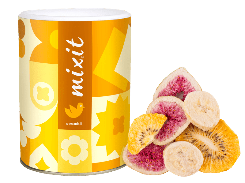 MIXIT Chrumkavé ovocie - žlté kiwi, figa, banán 100 g