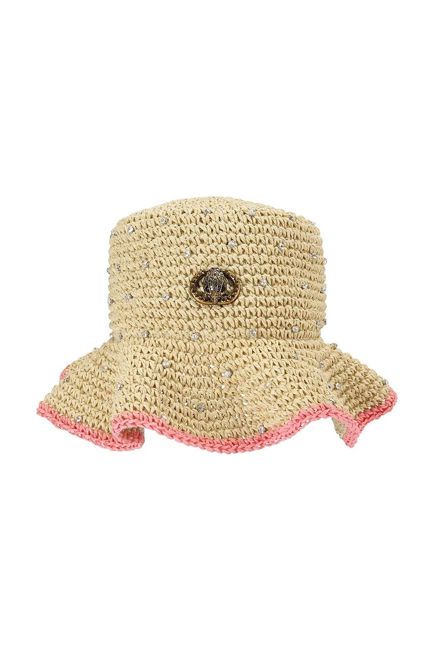 Kurt Geiger London dámsky klobúk Chelsea Raffia Bucket Hat