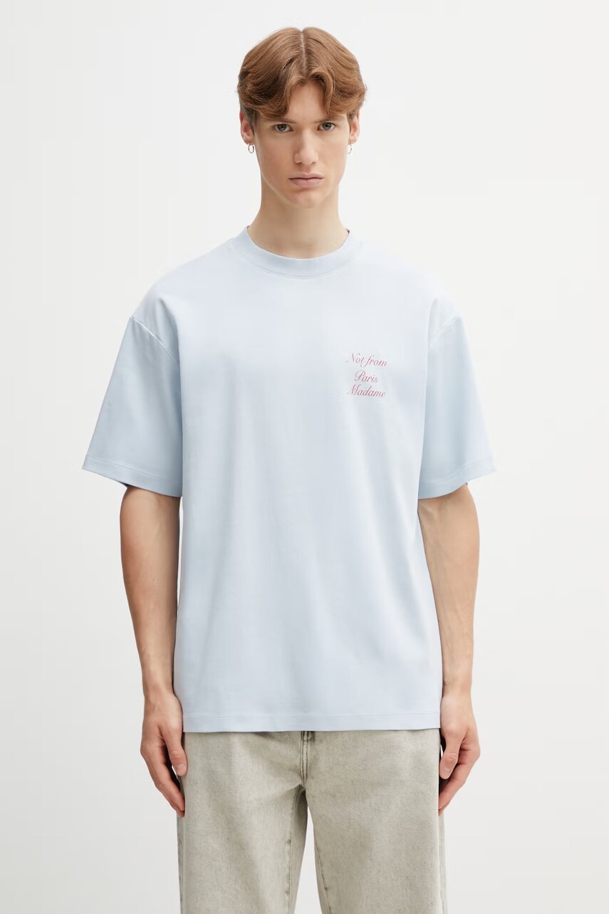Drôle de Monsieur tričko pánske bavlnené Le T-Shirt Slogan Calligraphy