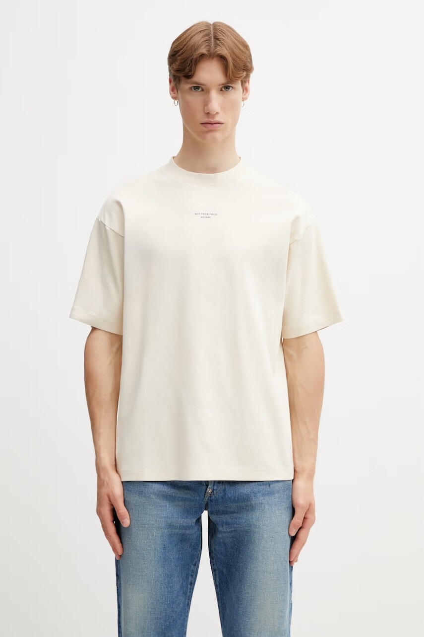 Drôle de Monsieur pánske bavlnené tričko Le T-shirt Slogan Classique