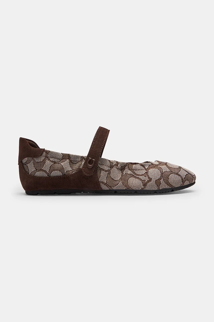 Coach baleríny Coach Mary Jane Sneaker With Signature Jacquard