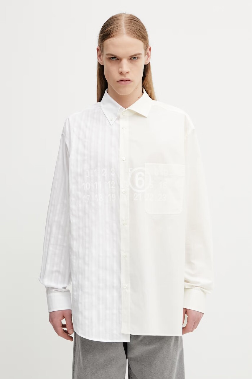MM6 Maison Margiela košeľa pánska bavlnená