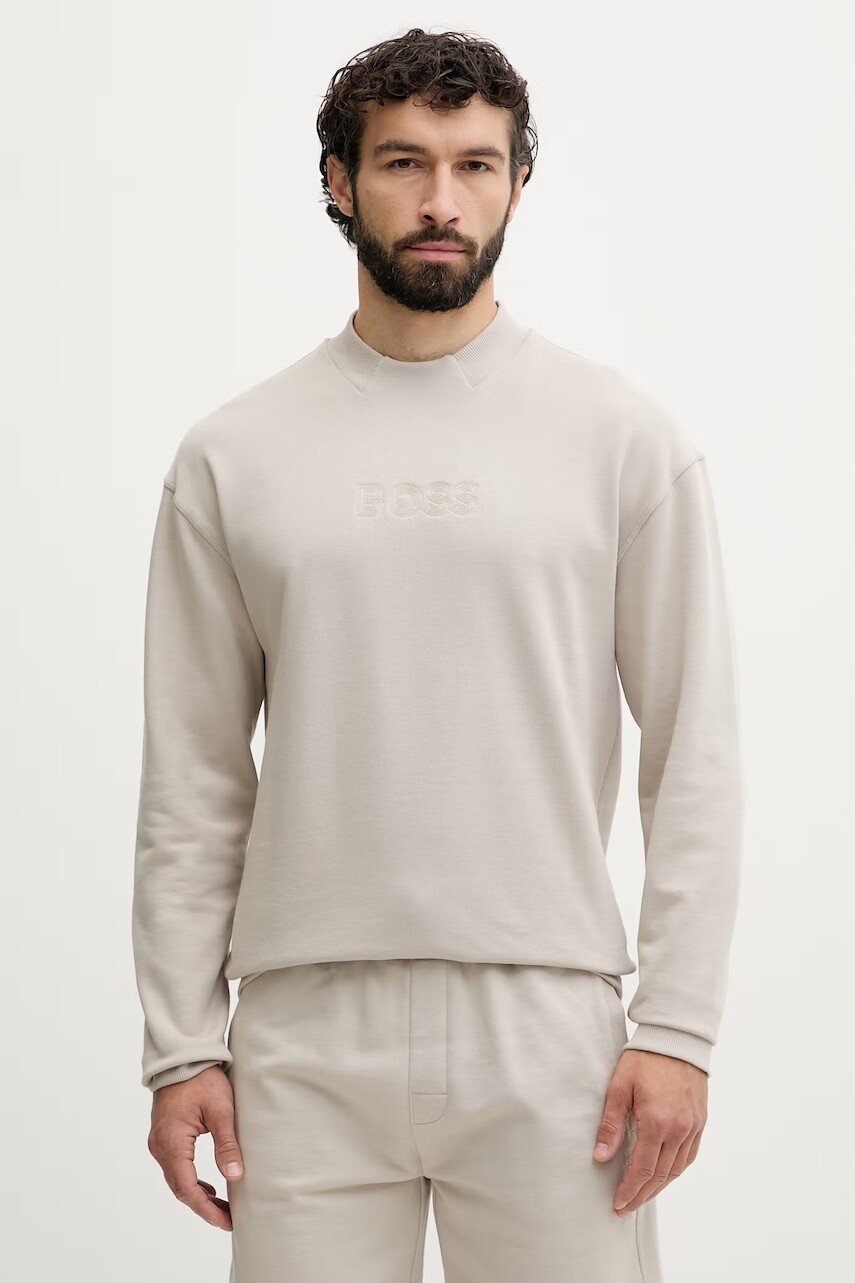 BOSS mikina loungwear pánska bavlnená