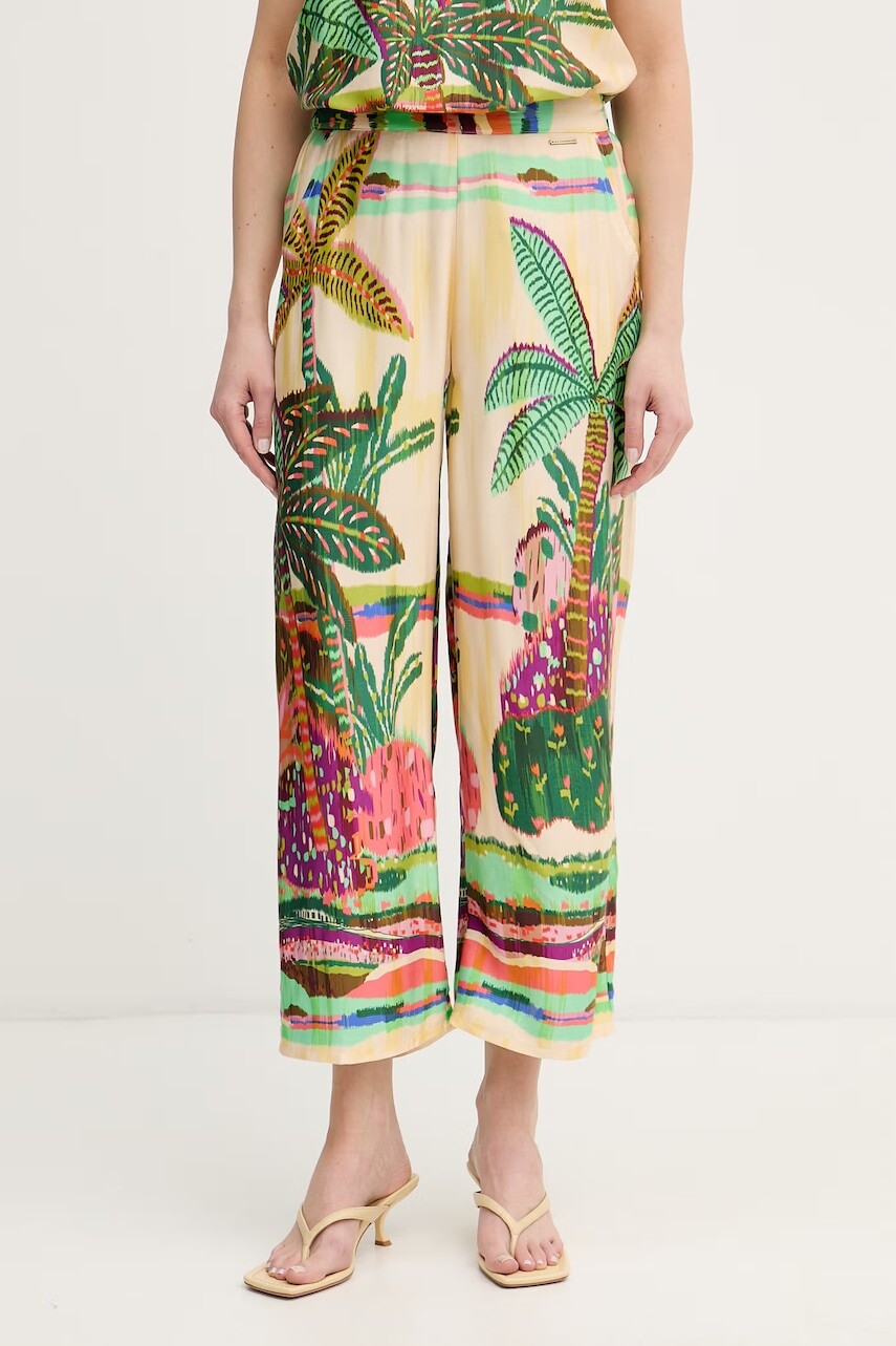 Lola Casademunt nohavice culottes dámske z viskózy