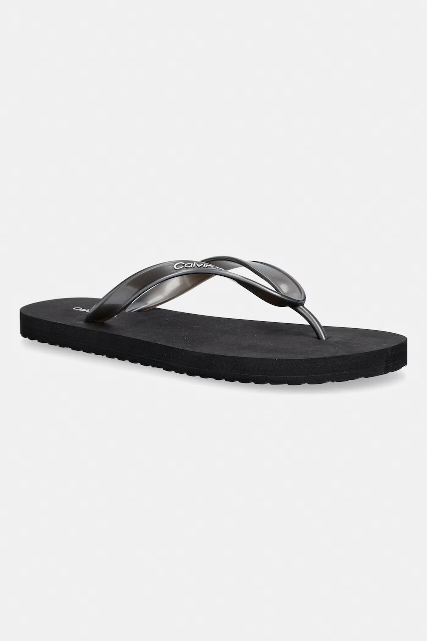 Calvin Klein šľapky dámske FLIP FLOP TPU METALLIC